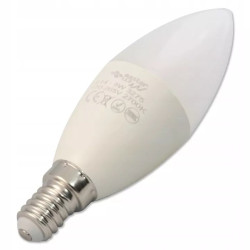 Żarówka LED w kształcie świecy z trzonkiem E14 i opakowanie produktu