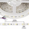 Rolowana taśma LED RGB plus ciepła biel 5 metrów z diodami SMD 5050