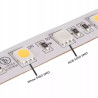 Rolowana taśma LED RGB plus ciepła biel 5 metrów z diodami SMD 5050