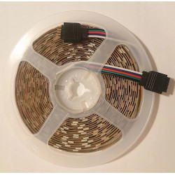 Rolowana taśma LED RGB plus ciepła biel 5 metrów z diodami SMD 5050