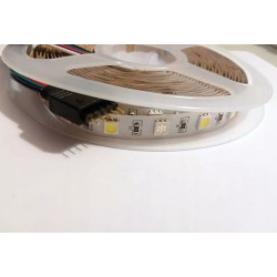 Rolowana taśma LED RGB plus ciepła biel 5 metrów z diodami SMD 5050