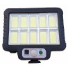 Halogen solarny z panelem fotowoltaicznym i 10 diodami LED COB, czujnik ruchu i zmierzchu