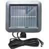 Halogen solarny z panelem fotowoltaicznym i 10 diodami LED COB, czujnik ruchu i zmierzchu