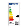 Latarnia uliczna LED 100W o smukłym, szarym korpusie z białą osłoną modułu LED