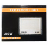 Halogen LED 200W z ultracienką obudową i uchwytem montażowym, biały front z diodami LED