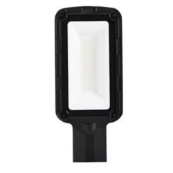 czarna latarnia uliczna LED z białym panelem świetlnym, model 257590166