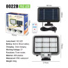 Ścienna lampa solarna LED 40W z panelem solarnym i pilotem, 162 diody LED