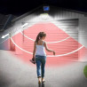 Ścienna lampa solarna LED 40W z panelem solarnym i pilotem, 162 diody LED