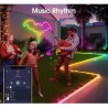 Taśma neonowa LED RGB 10 m z pilotem i zasilaniem USB, świecąca kolorowymi animacjami
