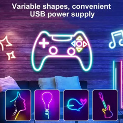 Taśma neonowa LED RGB 10 m z pilotem i zasilaniem USB, świecąca kolorowymi animacjami