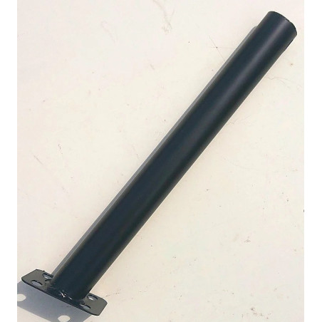 Czarne metalowe mocowanie ścienne do latarni z rurą o średnicy 40 mm i długości 370 mm