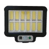 Halogen solarny ogrodowy z panelem solarnym i 12 diodami COB, czarny