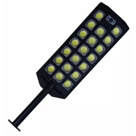 Latarnia solarna z 17 diodami LED COB, panelem solarnym i czujnikiem ruchu