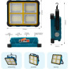 Przenośny halogen LED 150W z panelami solarnymi i kablem USB do ładowania urządzeń