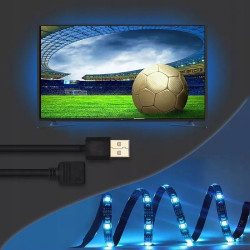 Taśma LED RGB 5 metrów na rolce z kablem USB i modułem Bluetooth