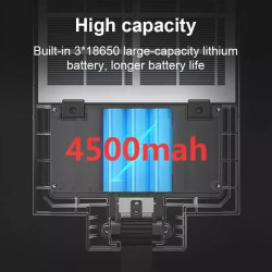Latarnia solarna z 300 diodami LED i panelem solarnym, czujnik ruchu i uchwyt montażowy