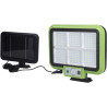 Zielono-czarna lampa solarna z 216 diodami LED, panel solarny z kablem i pilot