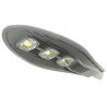 Szara aluminiowa latarnia uliczna LED 150 W z trzema modułami LED i mocowaniem