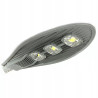 Szara aluminiowa latarnia uliczna LED 150 W z trzema modułami LED i mocowaniem