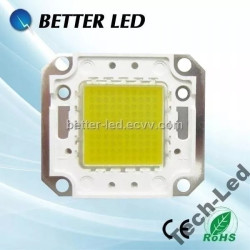 Kwadratowy moduł LED COB 100 W o żółtym chipie i metalowej ramce