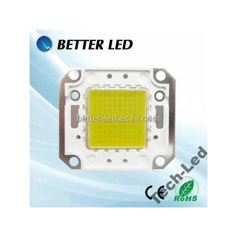 Kwadratowy moduł LED COB 100 W o żółtym chipie i metalowej ramce