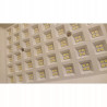 Smukły naświetlacz LED 100W z czarną ramą i białą wnęką z diodami LED