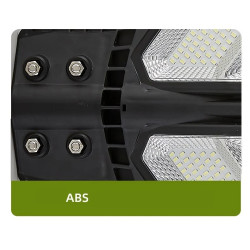 Latarnia solarna UFO z 850 diodami LED, czujnikiem ruchu i mocowaniem na rurę