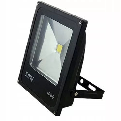 czarny halogen LED 50W z wąskim kątem świecenia i aluminiową obudową