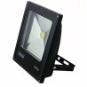 czarny halogen LED 50W z wąskim kątem świecenia i aluminiową obudową