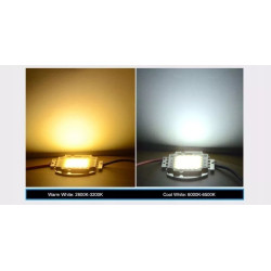 moduł LED COB 50 W neutralna barwa światła, metalowa podstawa, płaski kształt