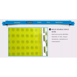 moduł LED COB 50 W neutralna barwa światła, metalowa podstawa, płaski kształt