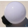 Biała kula LED solarna do ogrodu o średnicy 15 cm świecąca nocą