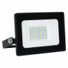 czarny halogen LED 10W z białym panelem z diodami, uchwyt montażowy