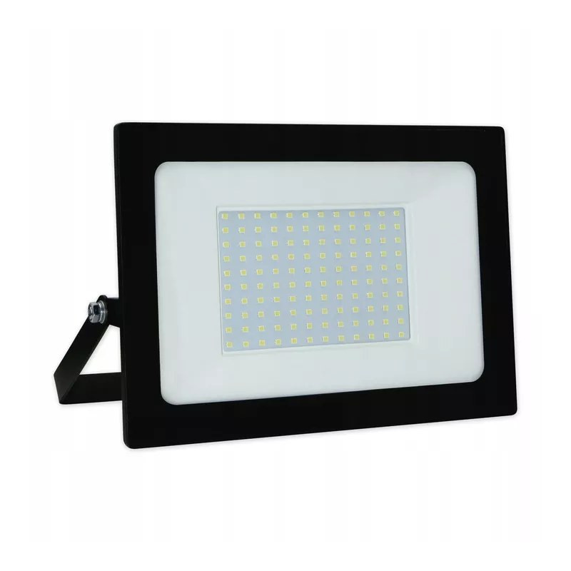 Czarny halogen LED z aluminiową obudową i panelem diod LED