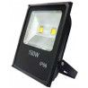 Czarny halogen LED 100W z podwójną diodą COB i oznaczeniem IP65 na obudowie