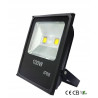 Czarny halogen LED 100W z podwójną diodą COB i oznaczeniem IP65 na obudowie