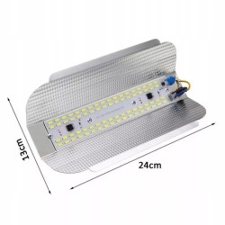 Halogen LED doświetlacz 50W z aluminium i regulacją kąta w użyciu na zewnątrz w nocy