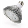 Żarówka LED do uprawy roślin z gwintem E27 i aluminiowym radiatorem, światło czerwono-niebieskie