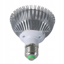 Żarówka LED do uprawy roślin z gwintem E27 i aluminiowym radiatorem, światło czerwono-niebieskie