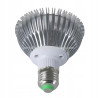 Żarówka LED do uprawy roślin z gwintem E27 i aluminiowym radiatorem, światło czerwono-niebieskie