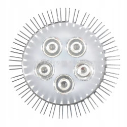 Żarówka LED do uprawy roślin z gwintem E27 i aluminiowym radiatorem, światło czerwono-niebieskie