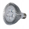 Żarówka LED do uprawy roślin z gwintem E27 i aluminiowym radiatorem, światło czerwono-niebieskie