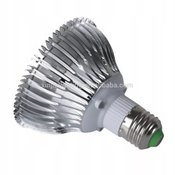 Żarówka LED do uprawy roślin z gwintem E27 i aluminiowym radiatorem, światło czerwono-niebieskie