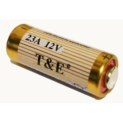 Bateria alkaliczna T&F 12V A23, złoto-biała obudowa z oznaczeniem 23A 12V