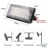 Halogen LED 50 W do upraw roślin emitujący różowe światło