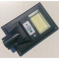 Latarnia solarna LED 150W z pilotem i uchwytem montażowym na ścianę lub słup