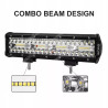 Halogen LED roboczy doświetlacz 240W 6000K IP67 12V czarny z uchwytami i akcesoriami montażowymi