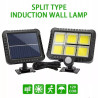 Halogen solarny z 6 diodami COB i panelem solarnym na podstawce montażowej