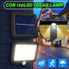 Halogen solarny z 6 diodami COB i panelem solarnym na podstawce montażowej