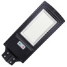 Czarna latarnia solarna LED SMD 850W z panelem solarnym i czujnikiem ruchu